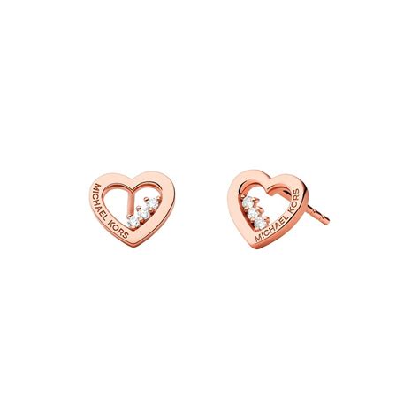 michael kors ohrstecker brilliance herz